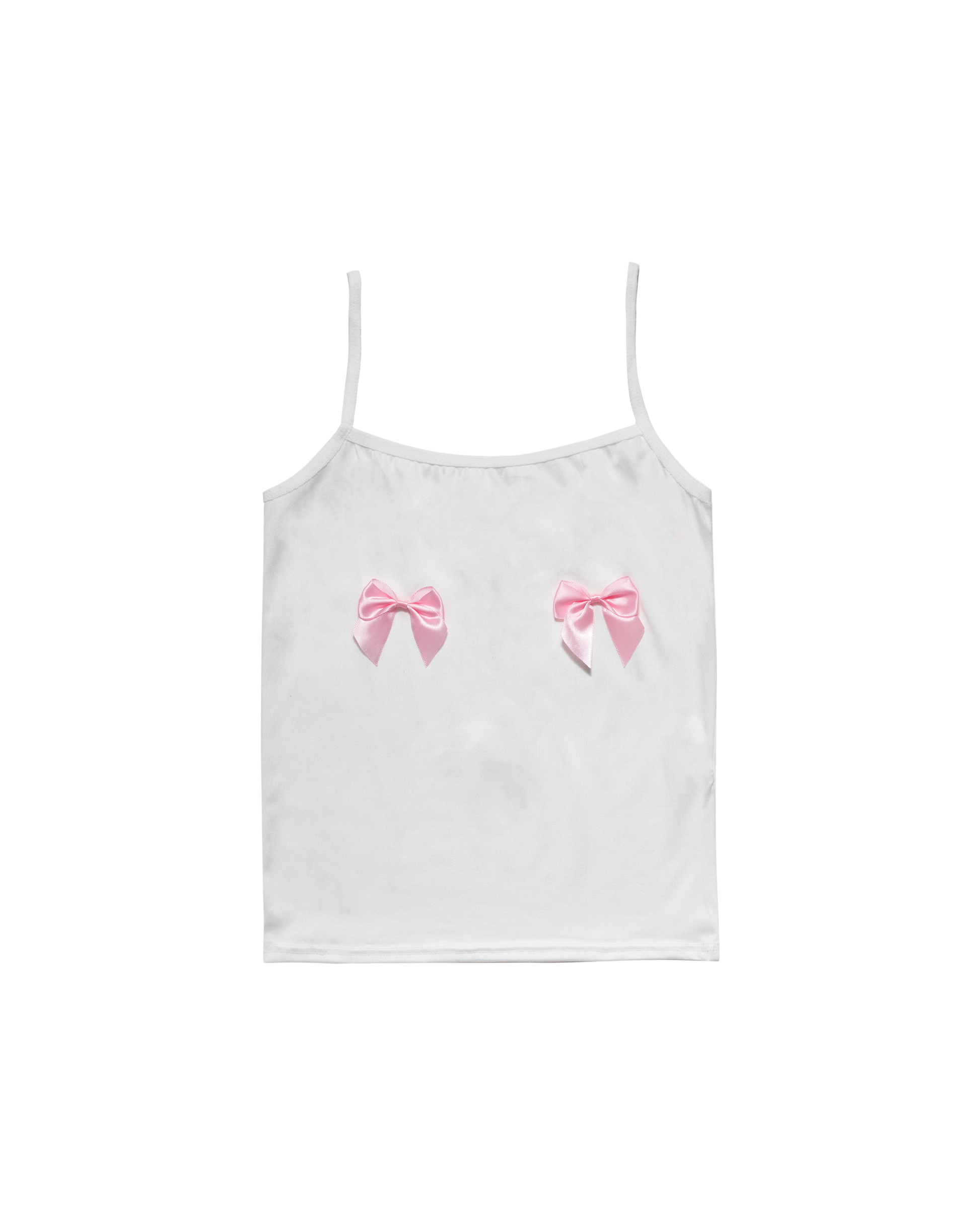 Bow Singlet Pink | Baobei Label | Bow on Boobs