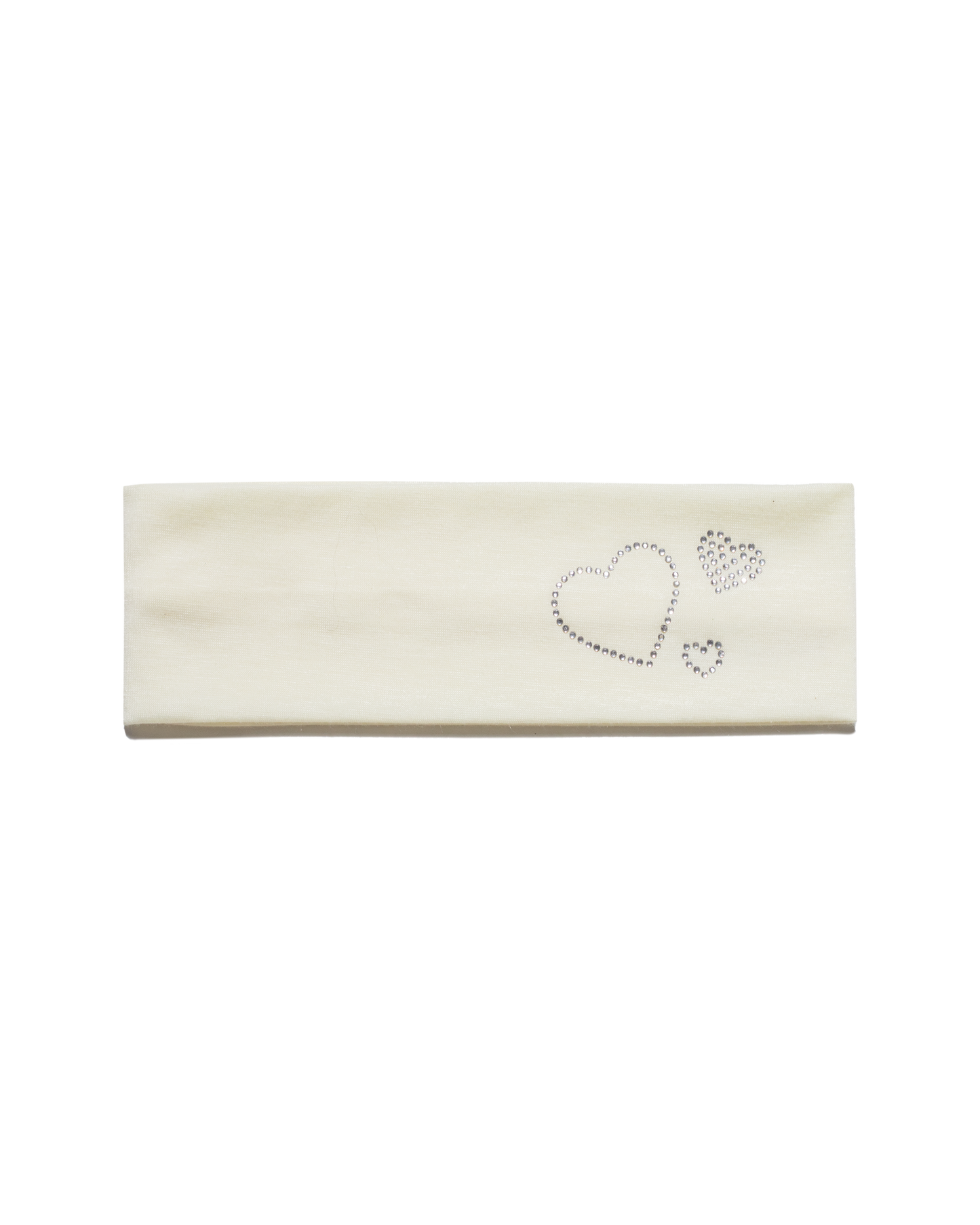 white headband with silver diamonte| Love U in Bunny | White Headband | Baobei Label